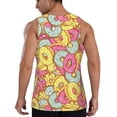 thumbnail image 3 of Xecao Donut and Blue Men's Tank Top Workout Quick Dry Sleeveless Gym Jogging Muscle Shirts Summer Swim Beach Tops, 3 of 9
