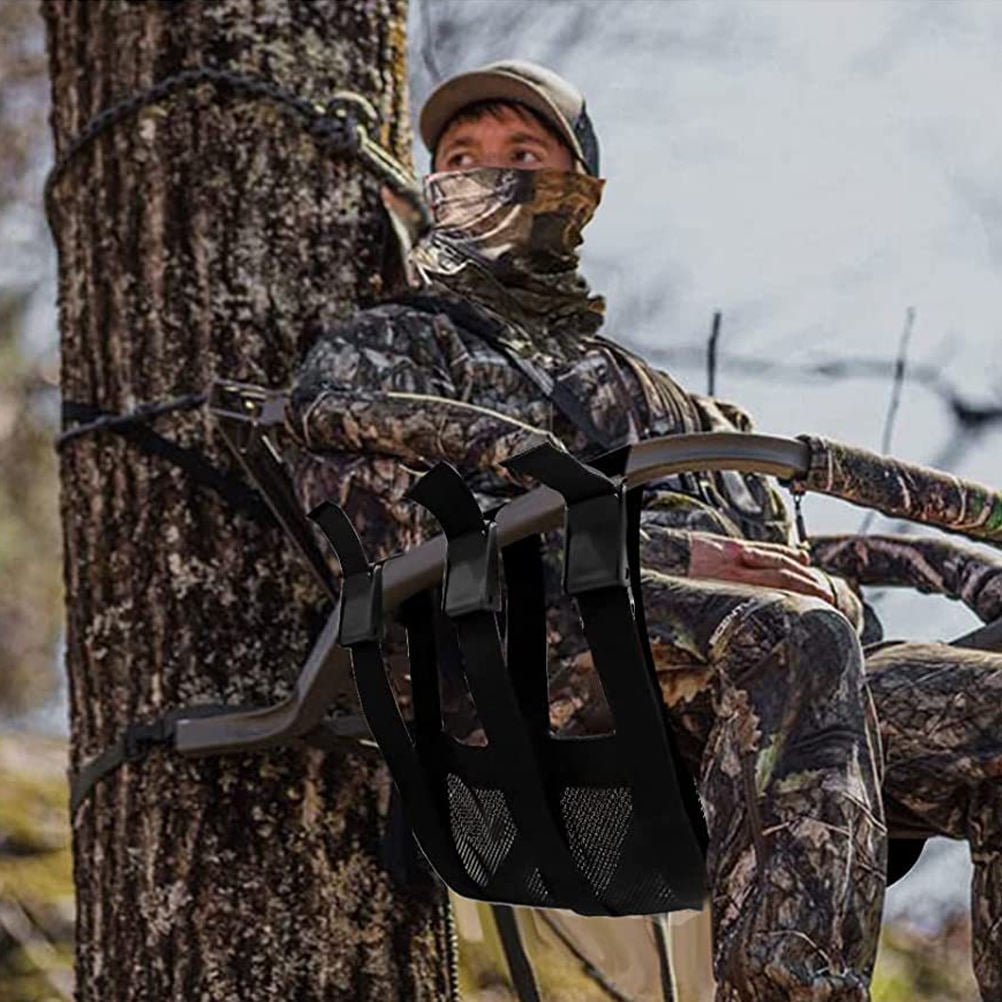 DRAFIDEEP Nylon Tree Stand Chair with Adjustable Mesh Seat Portable and Wear-Resistant for Outdoor Hunting and Camping