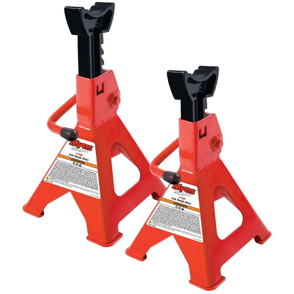MYERS TIRE SUPPLY 3 Ton Jack Stands Pair, Adjustable & Self-Locking