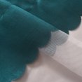 thumbnail image 6 of 2 Piece Elegant Faux Silk Dual Color Splicing Sheer Window Valance,Rod Pocket Curtain for Kitchen, Café, Dining, and Bathroom Decor, 6 of 6