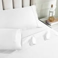 thumbnail image 5 of BNM Egyptian Cotton 850 Thread Count Bed Sheet Set, Twin XL, White, 5 of 8