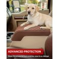 thumbnail image 5 of KBH Center Console Cover for 2011-2016 Ford F250 F350 F450 F550 Super Duty, Middle Console Lid Armrest Cushion Pad for F250 Truck Accessories Interior, Chaparral Brown, 5 of 6