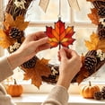 thumbnail image 5 of Maple Leaf Fall Ornaments, 3.14 Inch Colorful Window Hanging Decorations, Home Wall Decor for Indoor Outdoor Use, 5 of 6