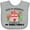 AC-Heather Grey, variant on Inktastic Book My Reservation I'm Going to My Nana and Papa's- House Boys or Girls Baby Bib