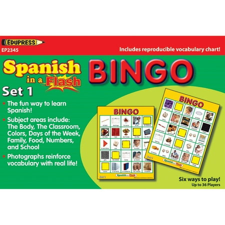 - SPANISH IN A FLASH BINGO SET 1
