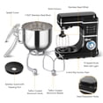 thumbnail image 4 of CazToi 6.7 L Stand Mixer, 660W Electric Kitchen Dough Mixer with 10-Speed Control, Tilt-Head Food Mixer with Stainless Steel Bowl, Dough Hook and Whisk, 4 of 10