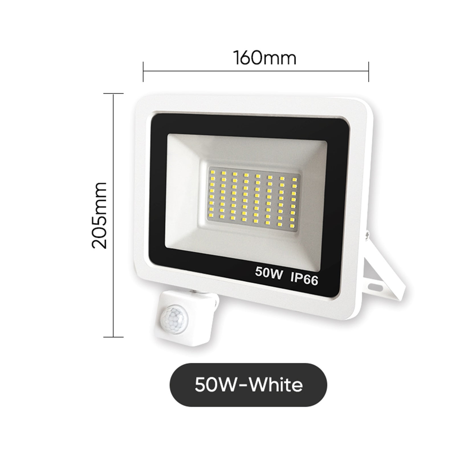 LED Floodlight RIP Motion Sensor IP66 Outdoor Waterproof 50W 100W Garden Landscape Spotlight Wall Light - Wide Angle Beam