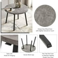 thumbnail image 4 of NORDICANA 5 PCS Dining Room Table Set, Grey Kitchen Table with 4 Dark Green Velvet Living Room Chairs Set, 4 of 11