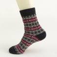 thumbnail image 5 of 5 Pairs Women's Vintage Style Thick Wool Warm Winter Crew Socks, 5 of 6