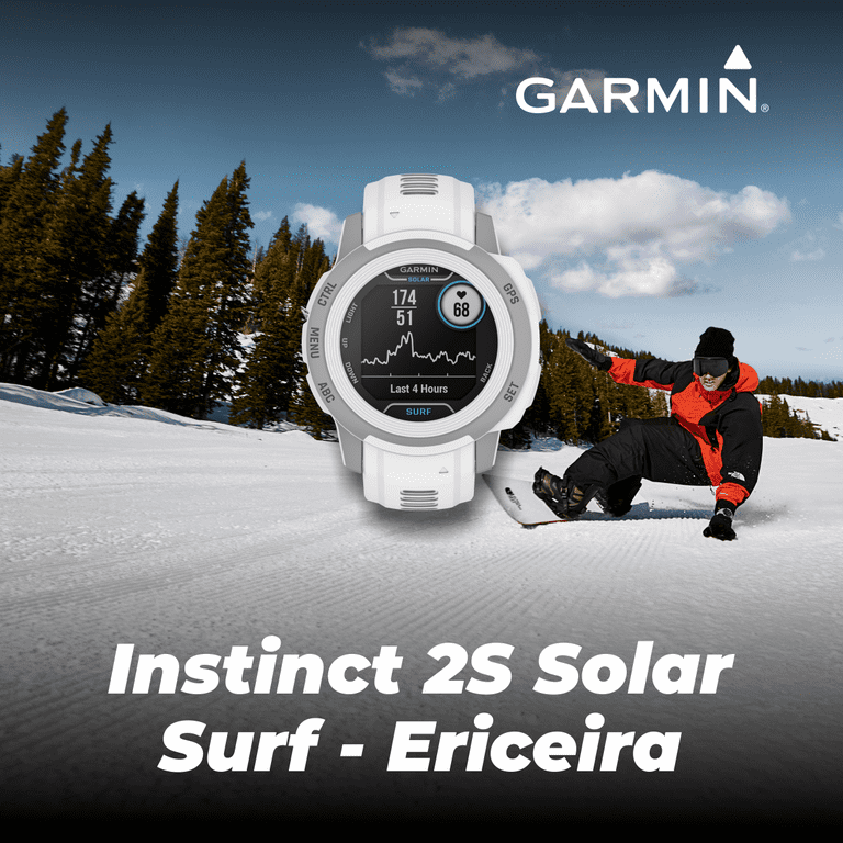 Garmin Instinct 2S Small-sized Solar Surf Edition GPS Rugged Outdoor  Smartwatch, Ericeira with Multi-GNSS Support with Wearable4U Black EarBuds  Bundle 