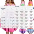 thumbnail image 2 of Ahabrexf Long Sleeve Dress Color Block Tiered A Line Girls Dress for 5 6 Years, 2 of 6