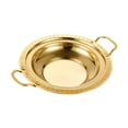 thumbnail image 2 of Wok de acero inoxidable con doble asa, fácil de limpiar, olla para saltear versátil. Oro de 34 cm, 2 of 8