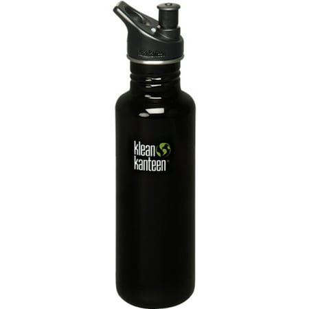 Klean Kanteen Sport Cap Bottle-Color:Black,Size:27 oz.