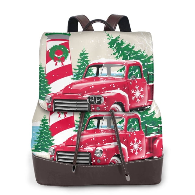 Fotbe Merry Christmas 1 Mochila Bolso con Estampado para Mujer, Mochila Antirrobo de Nylon Impermeable, Bolsa Ligera de Hombro