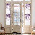 thumbnail image 2 of Purple Eucalyptus Window Privacy Film, Spring Botanical Plant Aesthetic Static Cling UV Sun Blocking Heat Control Window Tint Day and Night, Non-Adhesive One Way Windows Privacy Cover 17.7''x78.7'', 2 of 7