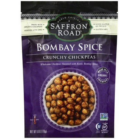 - Saffron Road Bombay Spices Crunchy Chick Peas, 6.0 oz, (Pack of 12)