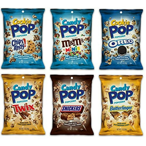 Candy Pop 1 Oz Ultimate Popcorn Variety Pack | Butterfinger, Chips Ahoy ...