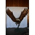 thumbnail image 3 of Giant Eagle Catching His Prey in Action Bronze Statue Size: 84" x 40" x 84"H, 3 of 11