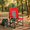 Red, variant on Homy Casa Folding Reclining Camping Chair with Cup Holder for Outdoor Relaxation, Gray