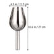 thumbnail image 4 of BRIGHTFUFU 3pcs Pala de hielo de acero inoxidable Pala de grano Cucharas de harina multifunción Pala de arroz para té Postre Caramelo Frijol Alimento (27x11.5cm), 4 of 7