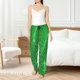 thumbnail image 4 of Fotbe Shiny round green sequins Pantalones de Pijama para Mujer, Pantalones de Dormir, Pantalones Pj con Cordón y Bolsillos-Small, 4 of 6