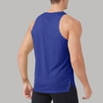 thumbnail image 5 of Mens Athletic Tank Top Sleeveless Crew Neck Mesh Breathable Muslce T-Shirt Workout Sport Tee Fathers Gift, 5 of 8