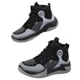 thumbnail image 3 of NOEGOEU Boys Girls Sneakers Kids Tennis Non Slip Sole Fashions Lightweight Breathable Basketball Shoes (Grey,33), 3 of 8