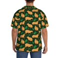 thumbnail image 2 of Hawaiian Shirt for Men - Vegetation Capybara Short Sleeve Button Down Casual Cuban Shirts for Men and Boys, 2 of 7