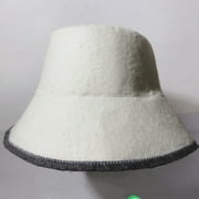Thick Sauna Hat Water Absorbent Sauna Hat Breathable Sauna Wool Hat Supple Sauna Hat