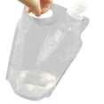 thumbnail image 2 of Bolsa de agua 2L Plegable Beber Camping al aire libre Contenedor transparente FLhrweasw  Nuevo, 2 of 6