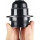 thumbnail image 2 of Portalámparas E26 E27 con núcleo de metal de baquelita, diseño de tornillo de estilo industrial, portalámparas de diseño retro de fácil instalación, compatible con bombillas halógenas LED para, 2 of 3