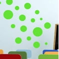 thumbnail image 2 of Lime Green Polka Dot Wall Decals Wall Room Decor Stickers Includes (63)Wall Dots 1” - 6.5”, 2 of 8