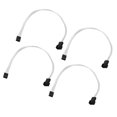 thumbnail image 2 of 4pcs PWM Câble d'Extension de Ventilateur 4 Broches Fil de Cuivre Recouvert d'Argent Câble d'Extension de Ventilateur pour PC Câble d'Extension de Ventilateur de Refroidissement, 2 of 14