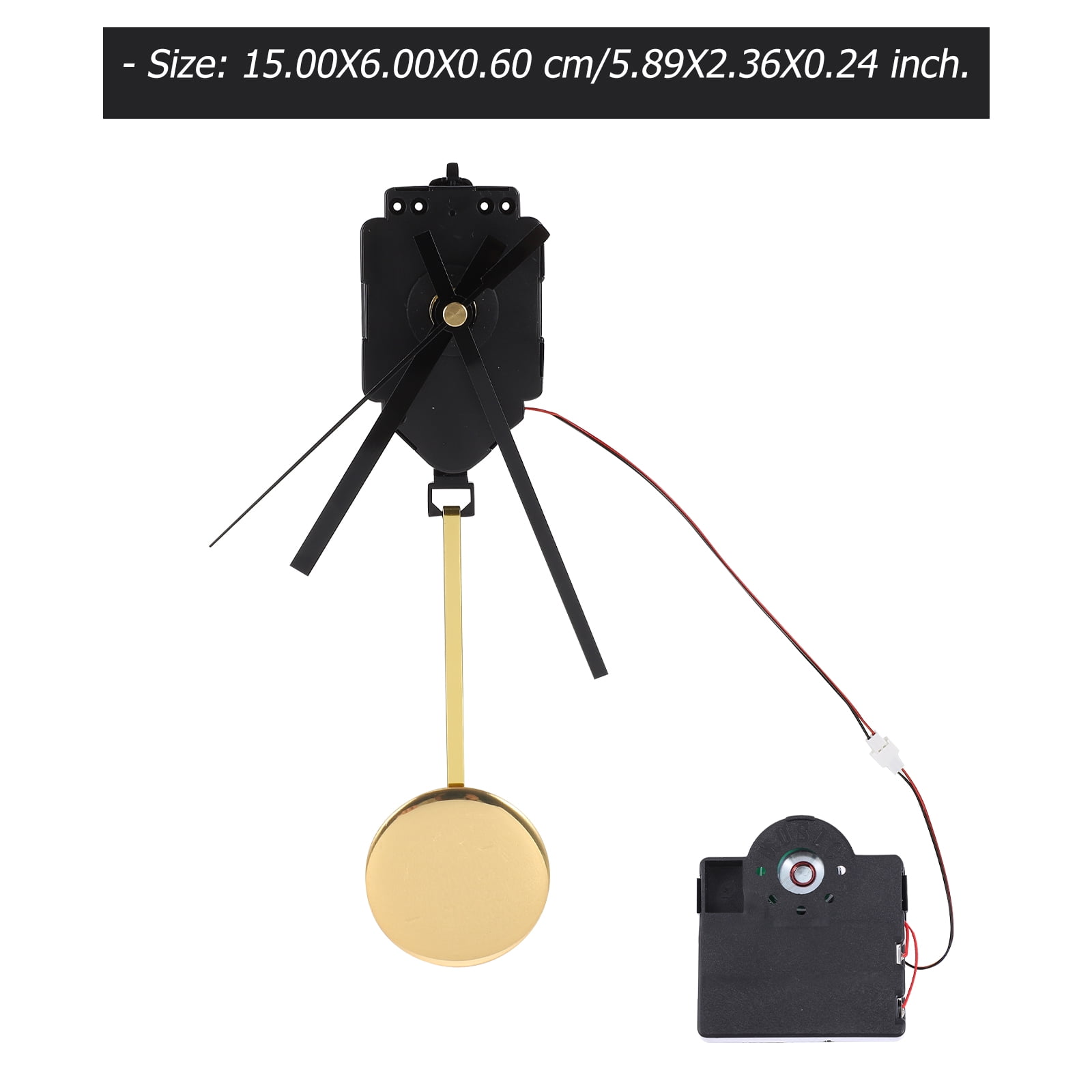 PAMINGONO 1 Set Quartz Pendulum Clock Movement for Home Decor 5.9x2.4in