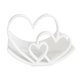 thumbnail image 1 of Portarrollos de papel higiénico con forma de corazón, impreso en 3D, de pie, con corazones de amor, para decoración de baño, 1 of 8