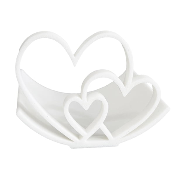 Portarrollos de papel higiénico con forma de corazón, impreso en 3D, de pie, con corazones de amor, para decoración de baño