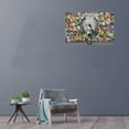 thumbnail image 3 of Banksy Canvas Wall Art Woman Window Edge Street Graffiti Large Canvas Prints for Living Room Bedroom Home Decorations Modern Stretched Framed Artwork 16x12 inch / 40x30 cm, 3 of 6