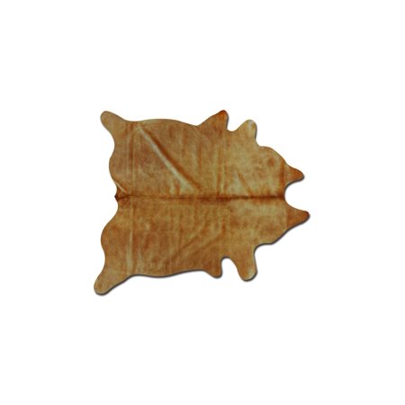 5" X 7" Tan Cowhide Area Rug