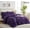 Purple, variant on YEPCLUB Purple Full Size Pintuck 7-Piece Comforter Set, Pinch Pleat Bed in a Bag, All Season Down Alternative Bedding Set with Comforter, Sheets, Pillowcases & Shams