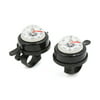 "Durable Plastic Bike Bicycle Compass Bell for 0.87"" Handlebar White Black"