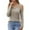 Khaki, variant on MIXUE Boho Tops For Women Summer Solid Color Ribbed V Neck Off Shoulder Long Sleeve Sexy Fashion Tshirts Activewear,Brown,S