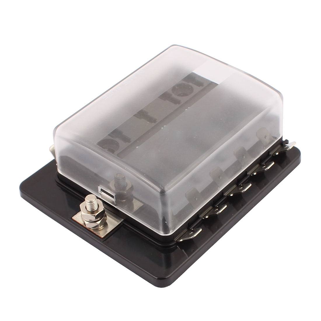 10-Way Small Car Blade Fuse Box W 5A 7.5A 10A 15A 20A 25A Fuse