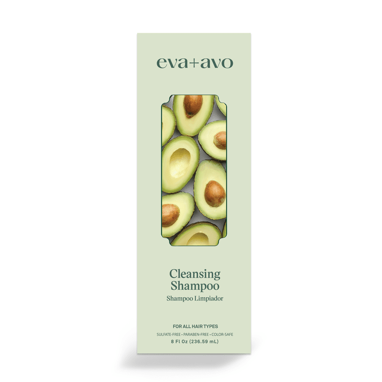 Eva + Avo Sulfate Free Shampoo with Avocado Oil, 8 fl oz photo 2