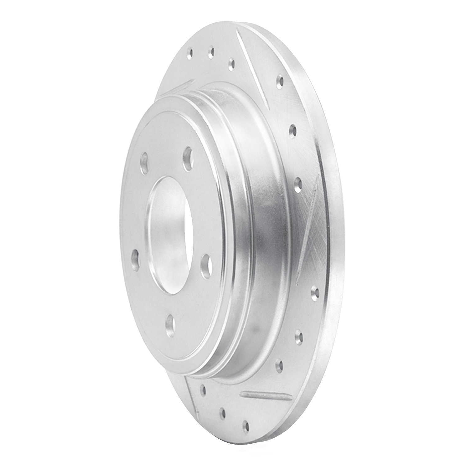 Dynamic Friction Company 631-40012R DFC Brake Rotor - Drilled And Slotted - Silver