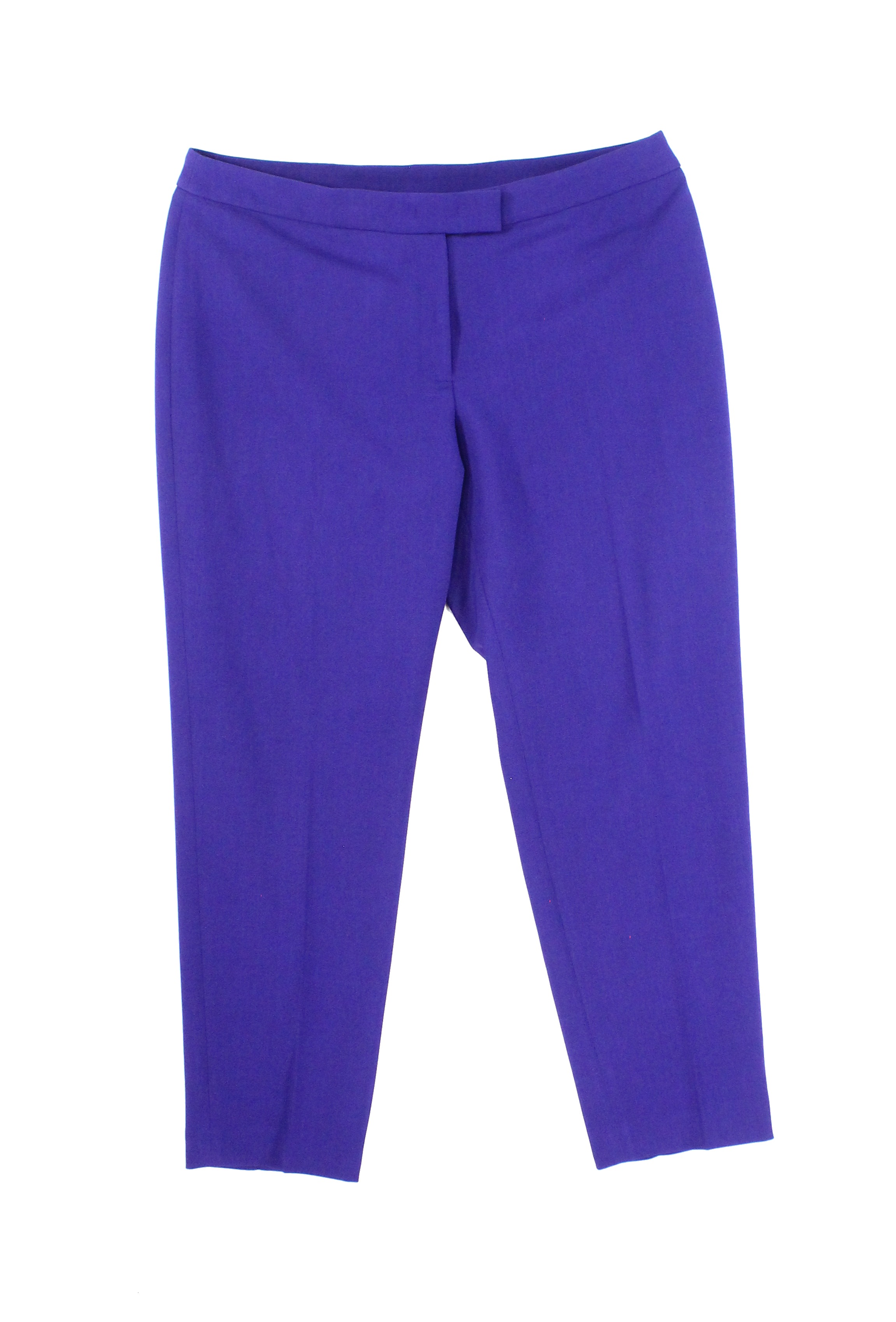Anne Klein - Anne Klein NEW Purple Womens Size 14 Slim Fit Cropped ...