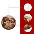 thumbnail image 4 of Christmas Ornament Christmas Owls-1 Stocking Name Tags Funny Commemorative Ornaments & Gift Xmas Gift, 4 of 8