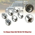 thumbnail image 4 of 6PCS Chrome Wheel Nut Fit Nissan Patrol GQ Y60 GU Y61 Fit Ford Maverick #1, 4 of 5