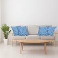 thumbnail image 4 of Ambesonne Blue Throw Pillow Cover 4 Pack, Retro Pattern Revival Tile, 16", Blue Pale Blue, 4 of 7