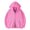 Pink, variant on Women Hoodies Zip Up Sweatshirt For Women Womens Hoodies Double Zip Hooded Cardigan For Women Casual Drop Shoulder Sweatshirt Top