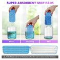 thumbnail image 5 of Happydeer Microfiber Mop Pads 1Pcs, Mop Pads Refills for 13''-15'' Spray Mop, Machine Washable Mop Pads Replacement for Multi-Surface Floor Cleaning Mop Pad Wet/Dry Cleaning Trawl Pads, Purple, 5 of 9